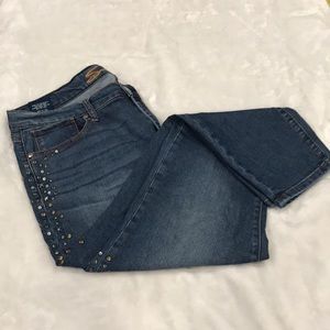 Seven7 beaded girlfriend jeans size 14